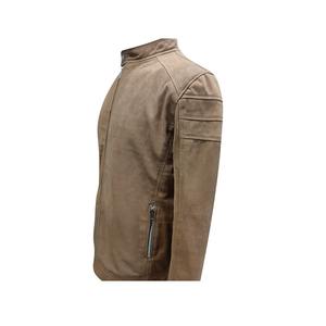 <b>Men's</b> High Quality Slim Fit <b>Suede</b> Leather <b>Jacket</b> High Street Multi-Pockets Customized Bomber Style Custom Logo Winter Fashion - Product Image 6