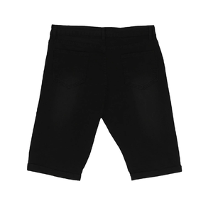 กางเกงขาสั้นผ้ายีนส์ซักสไตล์ลำลองสำหรับผู้ชายขนาดพิเศษมีสไตล์กางเกงขาสั้นผ้าฝ้าย100% ลายตาข่าย - Product Image 6