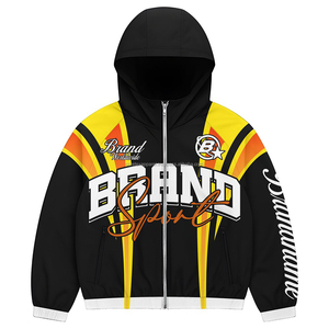 Conjunto de Chaqueta y Pantalón Deportivo para Hombre de Alta Calidad, Chaqueta Cortavientos con Cremallera y Capucha, Chaqueta Cortavientos Personalizada Brillante y Lisa - Product Image 2
