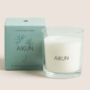 Bougie parfumée AIKUN naturelle longue durée avec logo personnalisé et emballage sur mesure pour la relaxation, le yoga, la maison, les fêtes, les événements, les cadeaux - Product Image 5