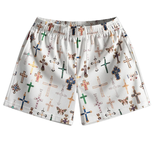 Short personnalisé grande taille pour hommes style de rue uni noir sublimation maille basket-ball short de jogging vente en gros vierge - Product Image 4