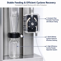 Équipement de séchage par pulvérisation compact en acier inoxydable de 2 L, contrôle PLC, utilisation facile pour la production de poudre de fruits et légumes