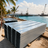 Dalle de plancher en acier composite |   Plancher en métal |   Panneau léger à haute résistance pour la construction de bâtiments résidentiels en structure d'acier