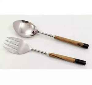 Fournisseur indien de cuillères en acier inoxydable de bonne qualité, cuillères de service ou à salade, ustensiles de cuisine pour la maison et les restaurants - Product Image 1