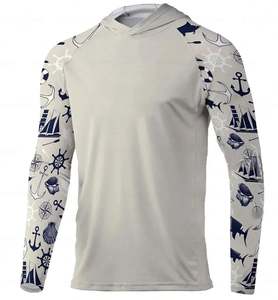 UV Men's UPF 50+ Performance Fishing <b>Shirt</b> Comfortable <b>Sun</b> Protection SPF with Sublimated Design Hot Sale Fishing Wear - Product Image 2