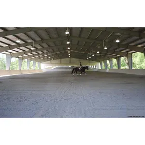 Overdekte Arena Kits China Leveren Enkele Overspanning Paardrijden Licht Stalen Frame Gebouw
