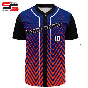 Logo personnalisé Nom Vente en gros Softball Jersey Shirt Youth Custom Baseball Shirt Baseball & Softball Wear Maillots de baseball - Product Image 1