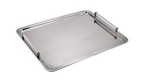 Plateau de service en métal en acier de la meilleure qualité avec plateau de conception de finition plaqué argent brillant pour la vaisselle - Product Image 4