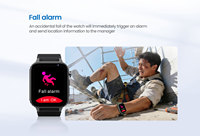 Reloj Inteligente OEM con Batería de Larga Duración y Tarjeta SIM para Seguridad en el Trabajo, LBS, BLE, GPS, 4G, L22, para Hombre