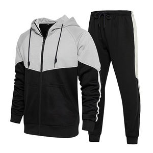 Chándal OEM para hombre, conjuntos de sudaderas deportivas de lana, chándal informal de invierno de marca, sudadera para hombre, pantalones, chándal de invierno - Product Image 5