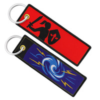 Souvenir Périphériques Marchandise Pas Cher Personnalisé Broderie Tag Anime Brodé Porte-clés