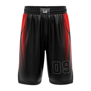 Shorts de basket-ball personnalisés entièrement personnalisés, imprimés par transfert thermique, respirants, grande taille, pour hommes, prix de gros, vente directe d'usine - Product Image 5
