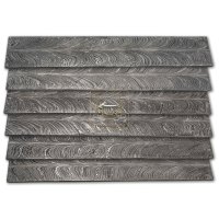 Damas Billette D'acier Plume Motif DD-Feather-102 pour la Fabrication De Couteau Forgé À La Main En Acier Au Carbone Dureté 58-62 HRC Billet