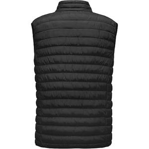 Chaleco acolchado sin mangas para hombre con logo personalizado, corte holgado, cortavientos, para invierno, con cierre de cremallera y tejido de punto. - Product Image 2