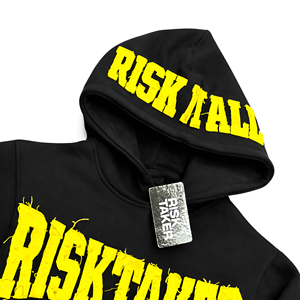 Sweat à capuche ample de haute qualité 100% coton lourd 420 GSM pour hommes, avec patchs personnalisés et logo brodé pour l'hiver - Product Image 6