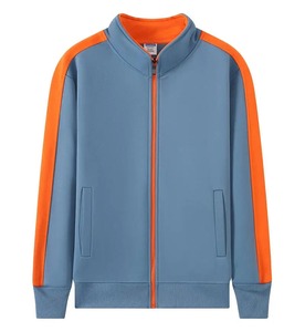 Nuevo logotipo personalizado uniforme escolar personal tricot chaqueta al aire libre cremallera completa chaquetas de entrenamiento chaqueta deportiva universitaria - Product Image 6