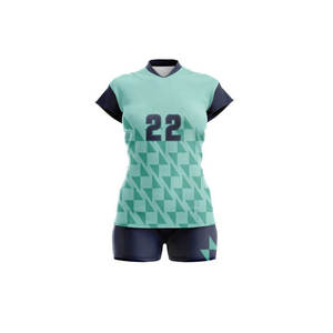 Vêtements de sport de volley-ball unisexe sans manches 100% polyester respirant Ensembles de sublimation d'uniformes de sport pour adultes imprimés avec logo personnalisé - Product Image 2