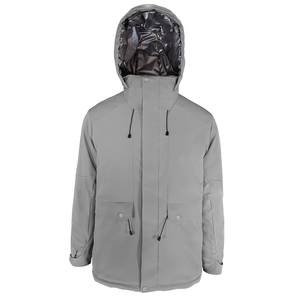 Chaqueta Deportiva Cortavientos Personalizable para Hombre, de Lona y Cuero Vacuno Genuino, Transpirable, con Cierre Completo y Puños Ajustables en la Cintura - Product Image 2