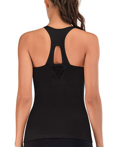 Soutien-gorge de sport pour femme, tricoté, écologique, léger, respirant, dos en U profond, haute résistance, antichoc, avec soutien intégré, style débardeur de fitness - Product Image 1