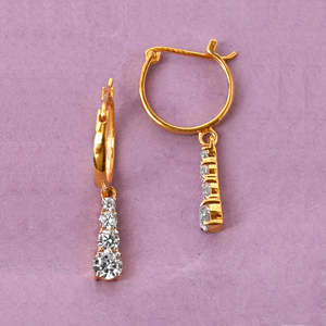 Pendientes de Aro CLARA de Plata de Ley 925 con Baño de Rodio, Diseño Floral, Lindos, con Perlas de Oro de 14K y Oro Rosa, Ideales para Regalo - Product Image 3