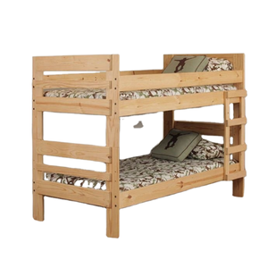 Litera de cama doble de madera de teca de alta calidad con escalera, litera de Material Natural para muebles de dormitorio infantil - Product Image 1