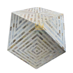 โต๊ะข้างทำด้วยมือแม่ของไข่มุกแบบเวียดนาม-โต๊ะเน้นเสียงแบบตะวันออกหรูหราสำหรับตกแต่งบ้านและของขวัญ - Product Image 2