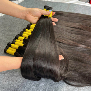 Top bébé en vrac extension de cheveux humains couleur brune et noire naturelle un cheveu de donneur disponible en stock prêt à expédier - Product Image 2