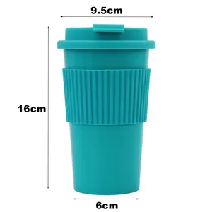 Holesale-taza de café de sublimación reutilizable para Navidad, vaso de café de viaje de plástico con tapas, barato