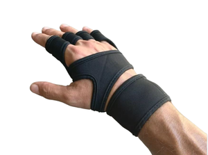 ถุงมือออกกำลังกายผ้าสแปนเด็กซ์ระบายอากาศได้ดีสำหรับผู้ชายใช้ในยิมถุงมือสำหรับยกน้ำหนักตกปลาฟิตเนส - Product Image 5