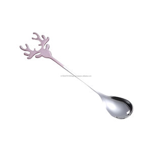 Cuchara de postre con forma de cabeza de ciervo de la mejor calidad - Product Image 1