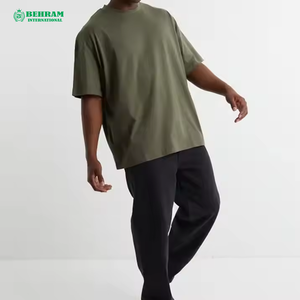 Camisetas de Alta Calidad Fabricadas en Pakistán, Marca Behram International, Personalizadas, Corte Holgado, Logotipo Impreso Digitalmente, 100% Algodón para Hombre - Product Image 3