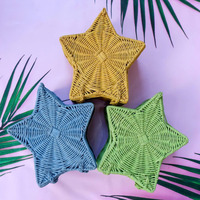 Vente chaude rotin Ramadan vacances cadeau panier pour la décoration islamique étoile boîte pour tenir des bonbons chocolat taille de couleur personnalisée