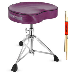 5 Core <b>Drum</b> Throne 4 Padded Guitar Stool Drummer Chair Adjustable Musician Seat - Product Image 1