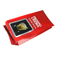 Sachet refermable personnalisé à scellage central en plastique de qualité alimentaire pour snacks, thé, épices, café