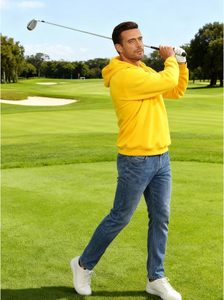 Sweat à capuche pour homme raffiné, fermeture éclair quart de tour, polaire, doux au toucher, chaud, durable, décontracté, confortable, design moderne - Product Image 2