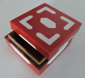 Caja de almacenamiento con incrustaciones de resina para joyería de mujer, accesorio decorativo de artesanía, superventas - Product Image 4