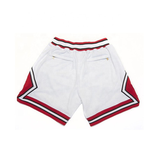 Bsci, venta al por mayor de ropa deportiva, pantalones cortos de baloncesto personalizados de malla para hombre en blanco para verano - Product Image 6