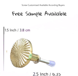 Venta caliente hierro fundido latón hijo patrón plano redondo gabinete cajón perillas para cocina dormitorio armario puerta armario tocador uso - Product Image 3