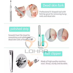 Kit de pedicura de cuidado personal de acero inoxidable personalizado Kit de pedicura de mejor diseño disponible - Product Image 4