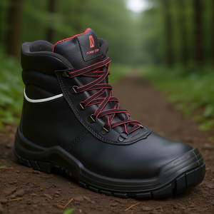 <b>POWER</b> STEP MID+ Black Full Leather Safety Boots S3 HRO SRC EN20345 Size 44 - Product Image 3