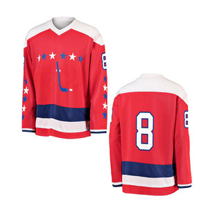 Spido Gear Nuevo diseño Estilo superior Moda Hockey sobre hielo Jersey 100% Poliéster Secado rápido Impermeable Transpirable Nombre del equipo personalizado - Product Image 4