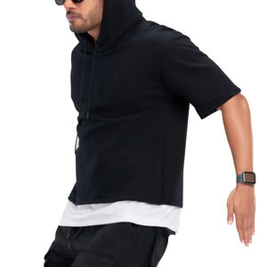 Camiseta polar con capucha de invierno para hombre de alta calidad, transpirable, ecológica, colores personalizados, tallas, ropa de gimnasio elegante, Impresión de logotipo - Product Image 6