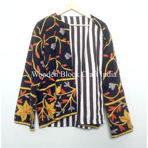 Veste en coton tissé avec logo personnalisé, broderie artisanale, fabrication artisanale, coupe-vent, multicolores - Product Image 6