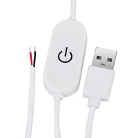 Commutateurs électriques pour la maison Oem/connecteur ouvert à Usb Cob Led bande lumière interrupteurs à bouton-poussoir avec gradateur de lumière