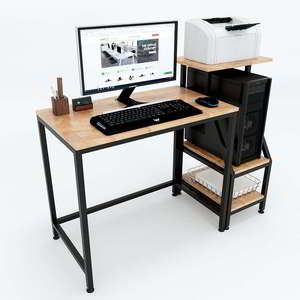 Adjustable Height Solid Wood <b>Computer</b> <b>Desk</b> with Integrated CPU and Printer Shelf <b>Computer</b> <b>Desk</b> Cod68034 - Product Image 1