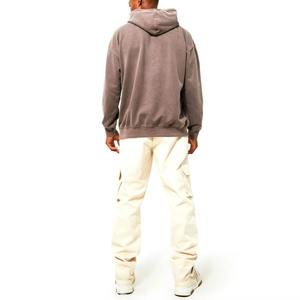 Sudadera con capucha de gran tamaño para hombre de alta calidad personalizada, tejido mezclado de algodón, diseño liso, sudaderas con capucha ODM OEM al por mayor - Product Image 2