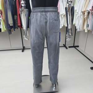 Pantalones de chándal de gran tamaño de alta calidad con cintura doble Flare Pierna recta Estilo casual Tela de lona Oferta al por mayor del fabricante - Product Image 6