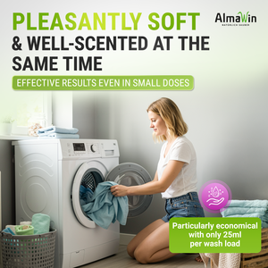 Adoucissant textile écologique AlmaWin, parfum lavande, 750 ml, 30 lavages, huiles essentielles, parfum pour le linge, détergent liquide pour le linge - Product Image 5