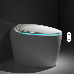 Toilette intelligente murale en céramique en forme d'œuf, tout-en-un, entièrement automatique, avec télécommande, bidet électrique et séchage à air chaud – Meilleures ventes - Product Image 1