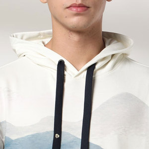 Sweat à capuche pour homme de haute qualité, personnalisé, en coton 100% lourd, à épaules tombantes, avec impression numérique effet délavé pour l'hiver - Product Image 5